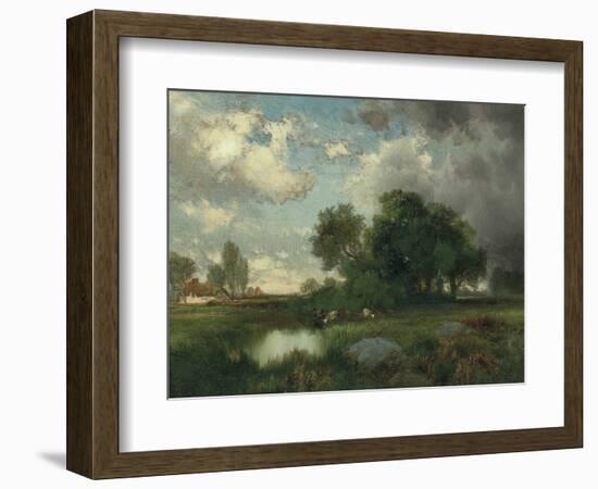 Passing Shower-Thomas Moran-Framed Art Print