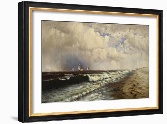 Passing Shower-Francis Augustus Silva-Framed Giclee Print