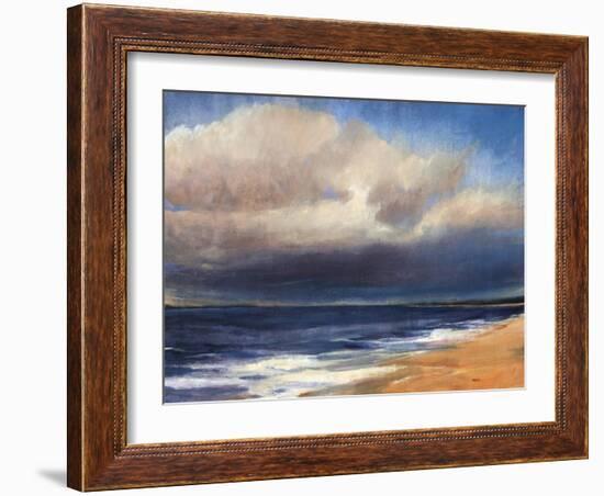 Passing Storm by the Beach-Tim O'toole-Framed Giclee Print