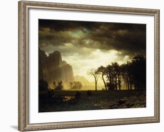 Passing Storm in Yosemite, 1865-Albert Bierstadt-Framed Giclee Print