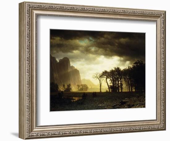 Passing Storm in Yosemite, 1865-Albert Bierstadt-Framed Giclee Print