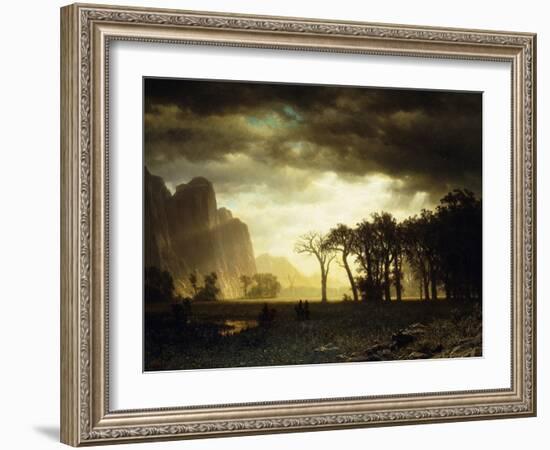 Passing Storm in Yosemite, 1865-Albert Bierstadt-Framed Giclee Print