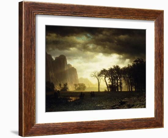Passing Storm in Yosemite, 1865-Albert Bierstadt-Framed Giclee Print