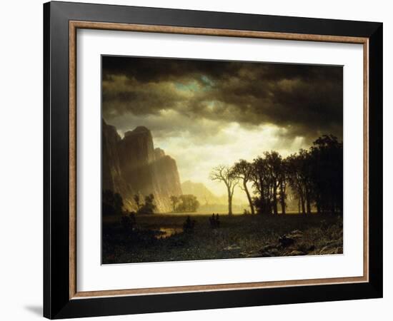 Passing Storm in Yosemite, 1865-Albert Bierstadt-Framed Giclee Print