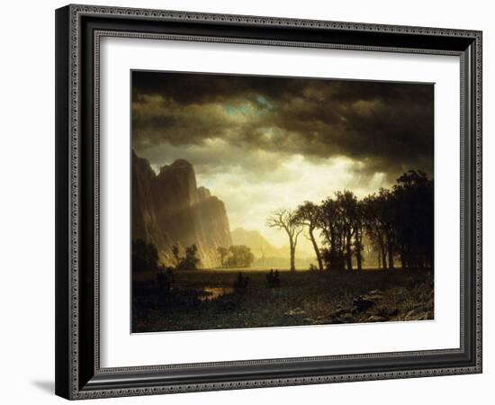 Passing Storm in Yosemite, 1865-Albert Bierstadt-Framed Giclee Print