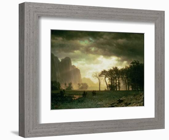 Passing Storm in Yosemite, 1865-Albert Bierstadt-Framed Giclee Print