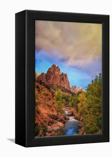 Passing Storm, Zion Canyon, Southern Utah-Vincent James-Framed Premier Image Canvas