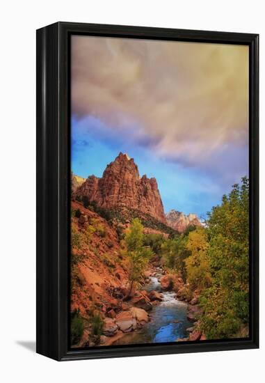 Passing Storm, Zion Canyon, Southern Utah-Vincent James-Framed Premier Image Canvas