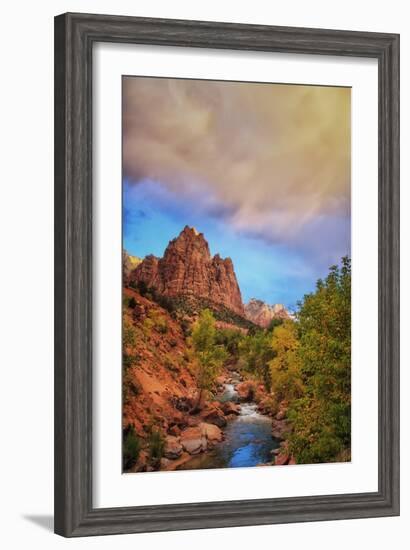 Passing Storm, Zion Canyon, Southern Utah-Vincent James-Framed Photographic Print