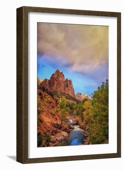 Passing Storm, Zion Canyon, Southern Utah-Vincent James-Framed Photographic Print