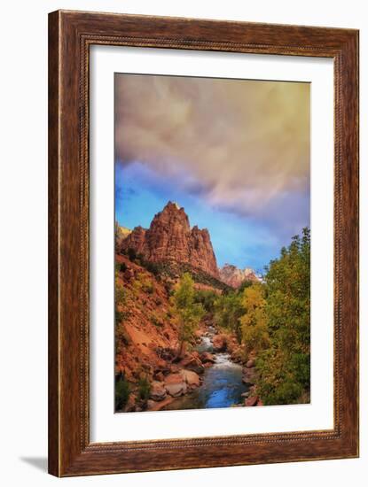 Passing Storm, Zion Canyon, Southern Utah-Vincent James-Framed Photographic Print