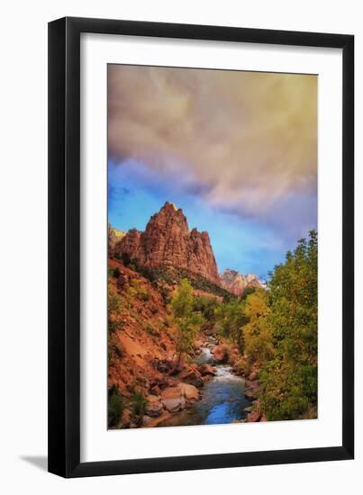 Passing Storm, Zion Canyon, Southern Utah-Vincent James-Framed Photographic Print