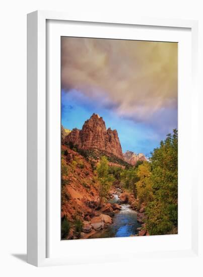 Passing Storm, Zion Canyon, Southern Utah-Vincent James-Framed Photographic Print