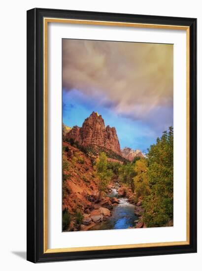 Passing Storm, Zion Canyon, Southern Utah-Vincent James-Framed Photographic Print