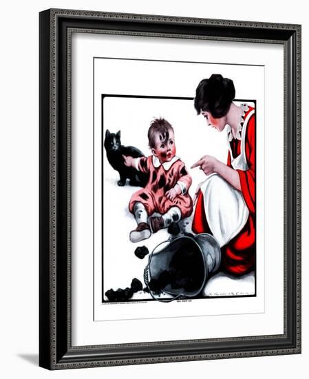 "Passing the Blame,"February 24, 1923-Katherine R. Wireman-Framed Giclee Print