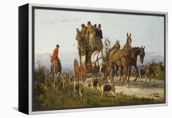 Passing the Hunt-George Wright-Framed Premier Image Canvas