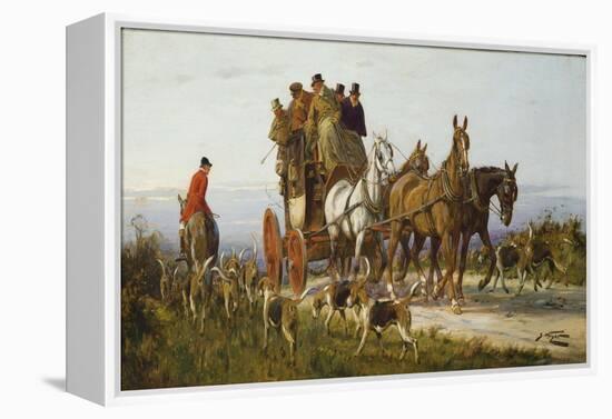 Passing the Hunt-George Wright-Framed Premier Image Canvas