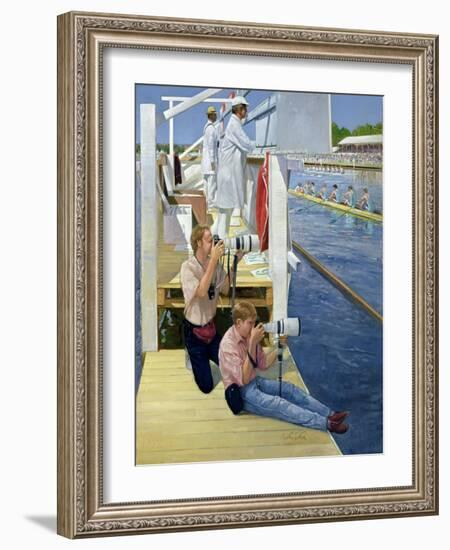 Passing the Scoreboard, Henley-Timothy Easton-Framed Giclee Print