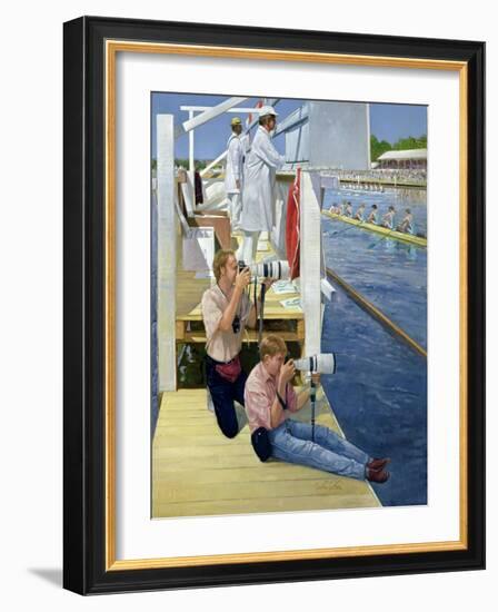 Passing the Scoreboard, Henley-Timothy Easton-Framed Giclee Print