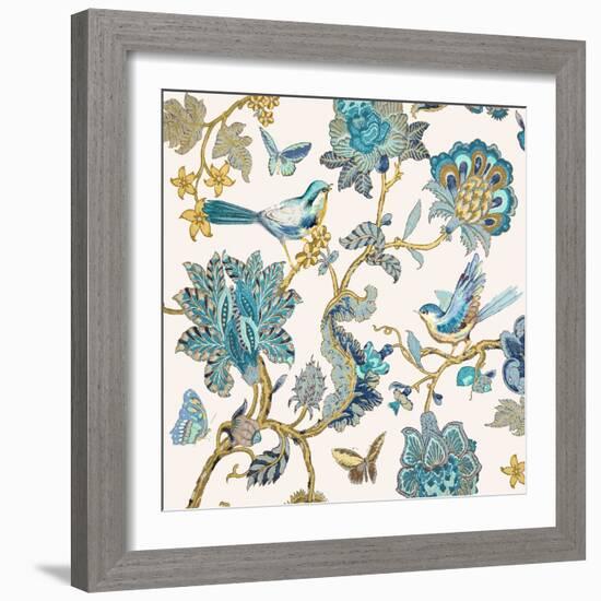 Passing Through - Teal II-Reneé Campbell-Framed Art Print