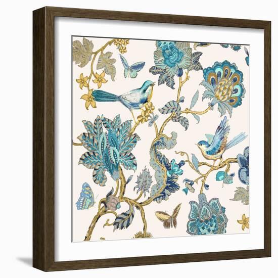 Passing Through - Teal II-Reneé Campbell-Framed Art Print