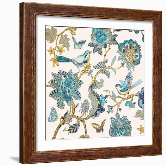 Passing Through - Teal II-Reneé Campbell-Framed Art Print