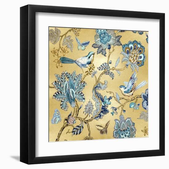 Passing Thru on Gold II-Reneé Campbell-Framed Art Print