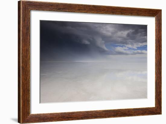 Passing Thunderstorm over Bonneville Salt Flats, Utah-Judith Zimmerman-Framed Photographic Print