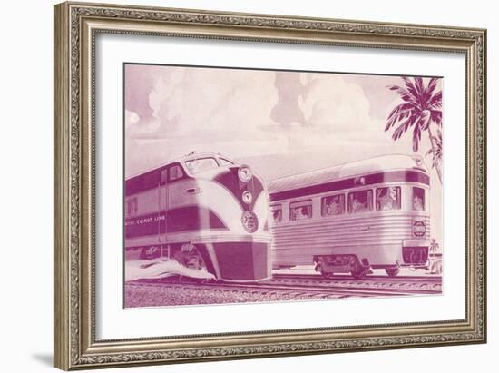 Passing Trains-null-Framed Art Print