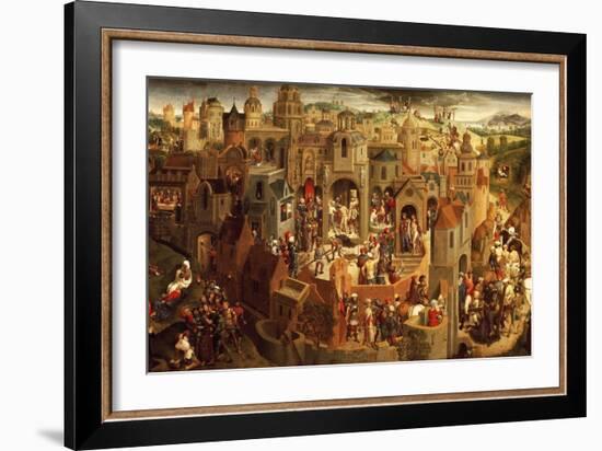 Passion of Christ, 1471, by Hans Memling (Circa 1430-1494), Oil on Panel, 57X92 Cm-null-Framed Giclee Print