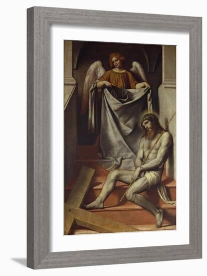 Passion of Christ and Angel, 1540-1560-Moretto Da Brescia-Framed Giclee Print