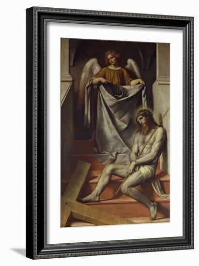 Passion of Christ and Angel, 1540-1560-Moretto Da Brescia-Framed Giclee Print