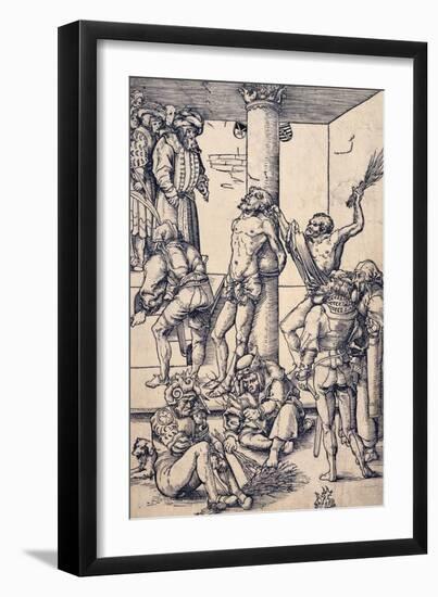 Passion of Christ: the Scourging-Lucas Cranach the Elder-Framed Giclee Print
