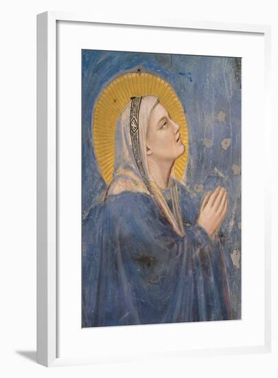 Passion, The Ascension, Detail of Virgin Mary-Giotto di Bondone-Framed Art Print