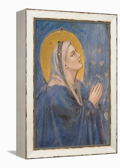 Passion, The Ascension, Detail of Virgin Mary-Giotto di Bondone-Framed Stretched Canvas