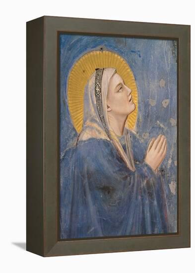 Passion, The Ascension, Detail of Virgin Mary-Giotto di Bondone-Framed Stretched Canvas