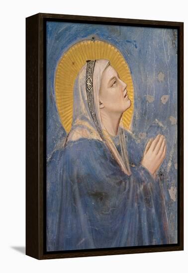 Passion, The Ascension, Detail of Virgin Mary-Giotto di Bondone-Framed Stretched Canvas