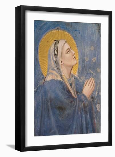 Passion, The Ascension, Detail of Virgin Mary-Giotto di Bondone-Framed Art Print