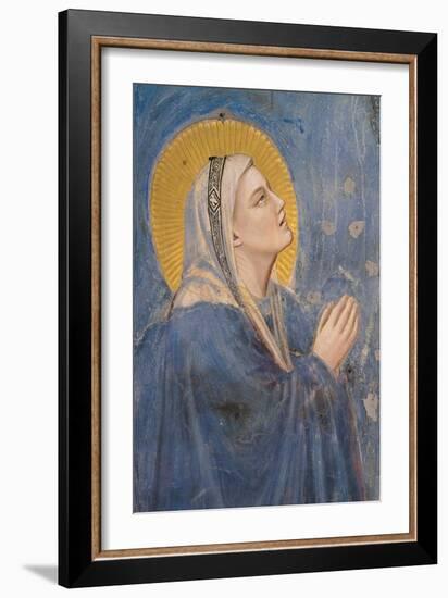 Passion, The Ascension, Detail of Virgin Mary-Giotto di Bondone-Framed Art Print