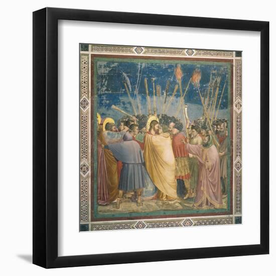 Passion, The Kiss of Judas-Giotto di Bondone-Framed Art Print