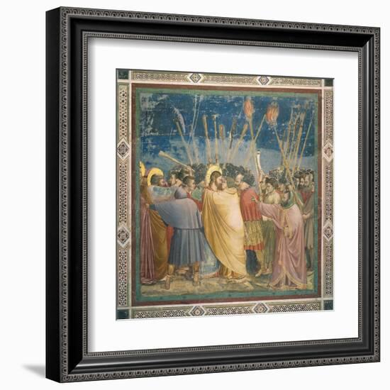 Passion, The Kiss of Judas-Giotto di Bondone-Framed Art Print