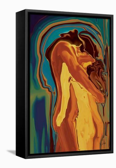 Passionate Kiss 2-Rabi Khan-Framed Stretched Canvas