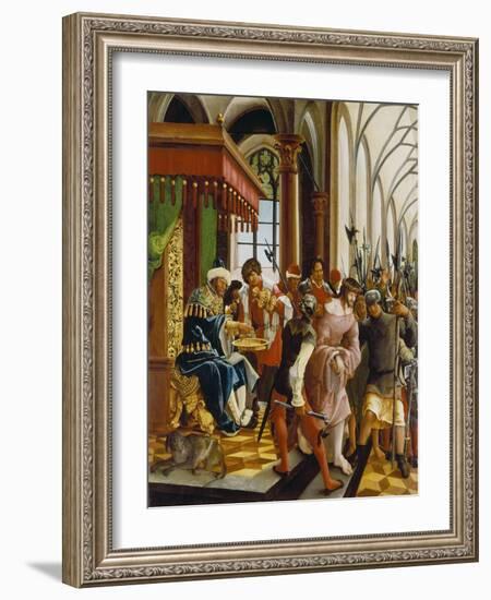 Passions/Sebastians-Altar in St. Florian Christ in Front of Pilatus-Albrecht Altdorfer-Framed Giclee Print