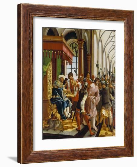 Passions/Sebastians-Altar in St. Florian Christ in Front of Pilatus-Albrecht Altdorfer-Framed Giclee Print