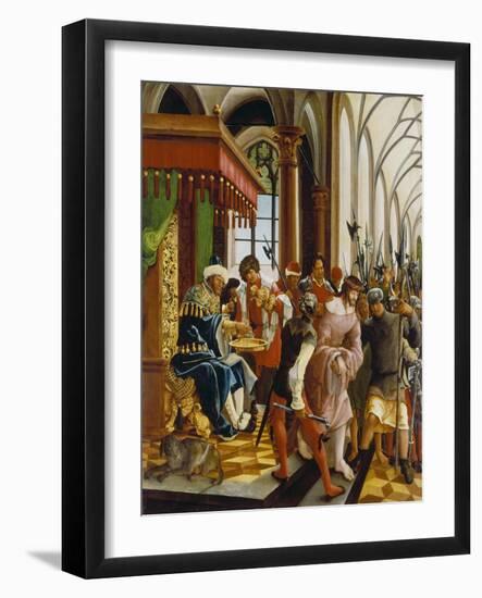 Passions/Sebastians-Altar in St. Florian Christ in Front of Pilatus-Albrecht Altdorfer-Framed Giclee Print