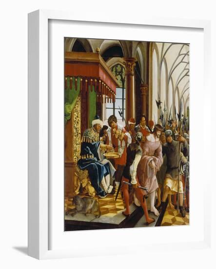 Passions/Sebastians-Altar in St. Florian Christ in Front of Pilatus-Albrecht Altdorfer-Framed Giclee Print