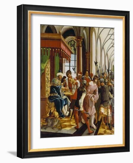 Passions/Sebastians-Altar in St. Florian Christ in Front of Pilatus-Albrecht Altdorfer-Framed Giclee Print