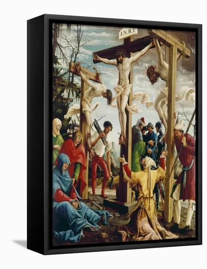 Passions/Sebastians-Altar in St.Florian the Crucifixion of Christ-Albrecht Altdorfer-Framed Premier Image Canvas