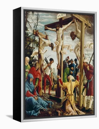 Passions/Sebastians-Altar in St.Florian the Crucifixion of Christ-Albrecht Altdorfer-Framed Premier Image Canvas