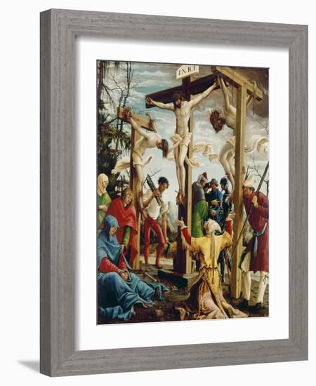 Passions/Sebastians-Altar in St.Florian the Crucifixion of Christ-Albrecht Altdorfer-Framed Giclee Print
